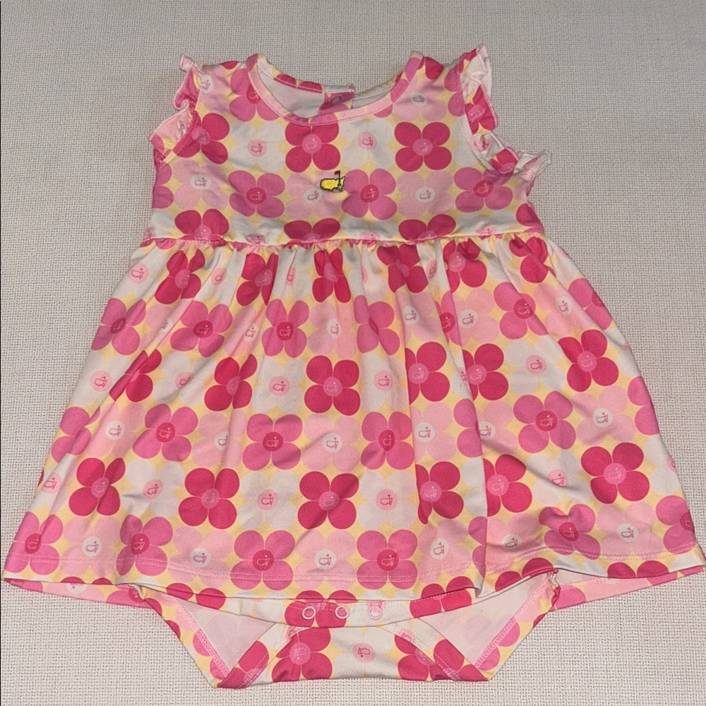 Masters Floral Pink Dress & Bodysuit Set